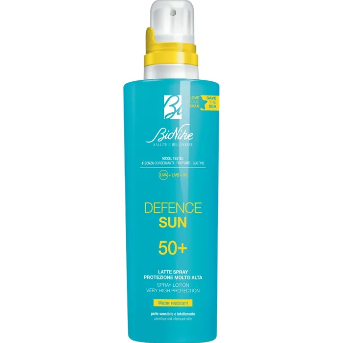 Bionike Defence Sun - Latte Spray Solare Transparent Touch, per Pelli Sensibili e Intolleranti, Azione Protettiva e Antiossidante, Waterproof e non Appiccicoso, Lenisce e Ripara la Pelle, 200 ml-image